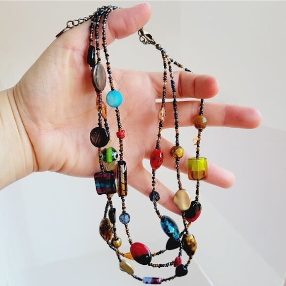 You & I ADJUSTABLE MULTI-STRAND NECKLACE - Picture 7 of 13